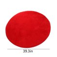 thumbnail image 3 of Leodye 1PCS Round Short Hair Rug - Non-shedding Washable Easy-care Carpet, Ideal for High-traffic Living Room/Bedroom -40in, 3 of 8
