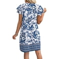 thumbnail image 5 of WIHOLL Summer Dresses for Women Mini Dresses 2026 Sundresses Spring Casual Western Crewneck Ruffle Short Sleeve Beach Vacation Clothes, 5 of 10