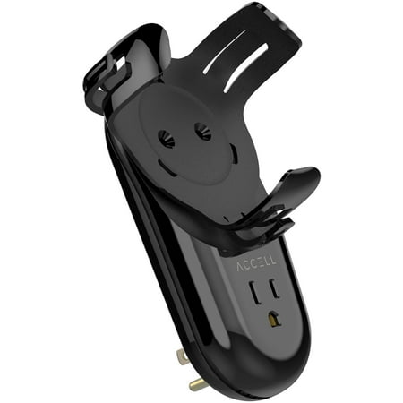 Accell - Power Wall Charger with Holder for Amazon Echo Dot 3rd Gen and 2 USB-A Charging Ports