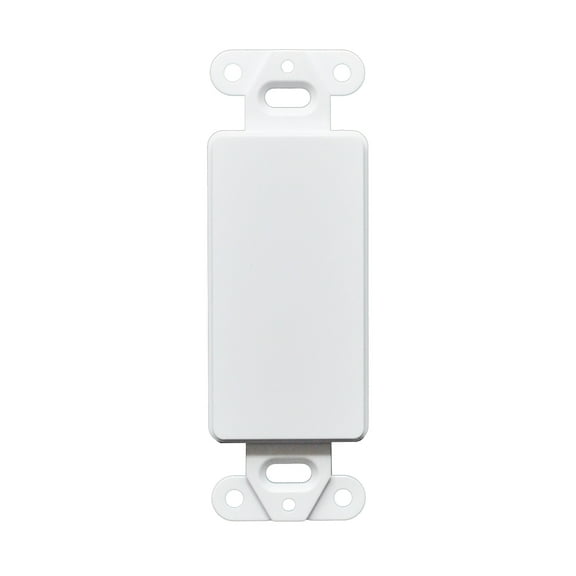 50pcs 1 Gang Decorator Blank Wall Plate Insert White
