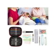 thumbnail image 5 of 100-Piece Crochet Weaving Tool Kit Multicolour， Metal Crochet Hook Set Sweater Knitting Tool Crochet Set Needles Sewing Tools Kit with DIY Accessories, 5 of 5