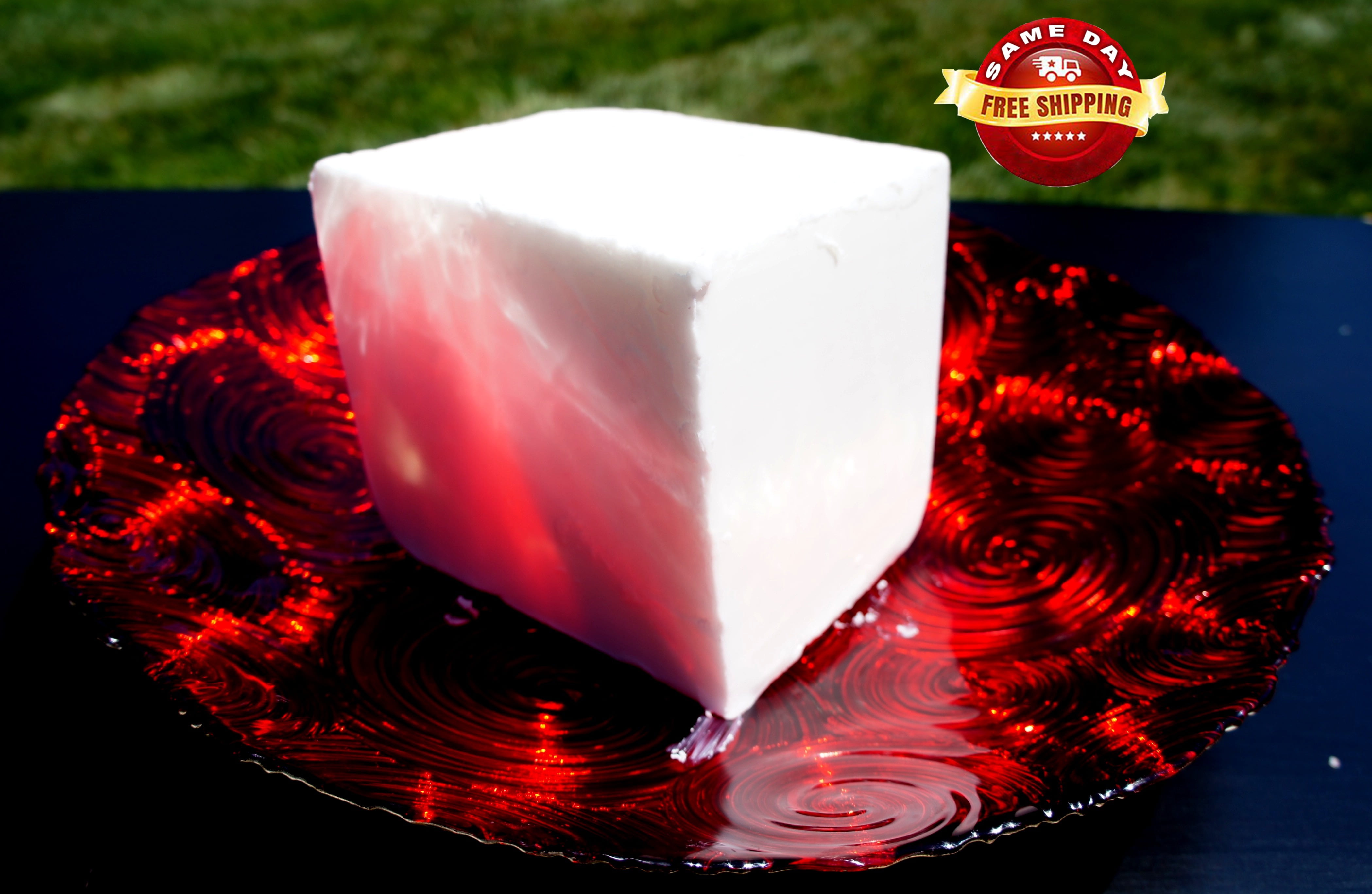 Melt & Pour All Natural Bar for The Best Result 100% Organic Glycerin & SHEA Butter Soap Base by Velona 5 lb Size