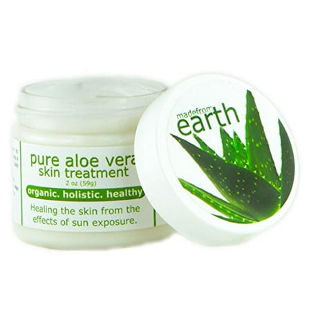 Organic Aloe Vera Skin Treatment, best organic product for treating sun damage and age spots 2 oz (Best Products For Smooth Skin)