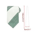 thumbnail image 2 of Corbatas Formales de Textura de Rayas Contrastantes para Hombre INSPIRE CHIC Verde Blanco, 2 of 4