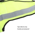 thumbnail image 4 of Chaleco De Seguridad, Reflectante De Alta Visibilidad Tamaño Ajustable Chaleco De Seguridad Cremallera Frontal Múltiples Bolsillos Fácil De Usar Para La Nieve Para Paisajista, 4 of 7