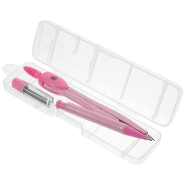 Pink Metal Math Compass for Home Use Portable Geometry Tool with Precision and Durability