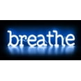thumbnail image 2 of Carr, Hailey 14x9 Gold Ornate Wood Framed with Double Matting Museum Art Print Titled - Neon Breathe BB, 2 of 4