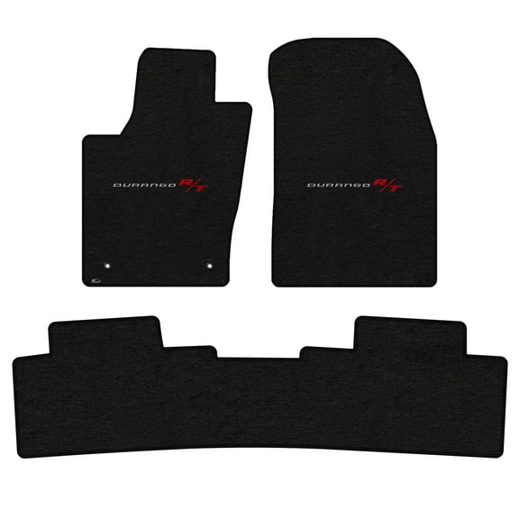 Lloyd Mats Custom Fit Floor Mats for Dodge Durango 2011-2012 LogoMat 3Pc Set Charcoal