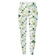thumbnail image 4 of Arlun St. Patrick's Day Leggings for Women Casual Irish Green Printing Holiday Party Stretch Tights Ladies Soft Comfortable Workout Yoga Pants for Daily Wear 4-Green S, 4 of 4