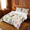 thumbnail image 2 of meiyoeat Kawaii Kitten Bedding,Watercolor Floral Rustic Mushroom Duvet Cover Full For Girl,Reversible,3-Piece,1 Duvet Cover and 2 Pillowcases, 2 of 6