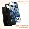 thumbnail image 4 of Ocean Collage Touch Phone Case for iPhone 16 15 14 13 12 11 Pro Plus Mini, Blue Marine Life Design with Whales, Sharks & Sea Creatures, Dual Layer Protective Cover, Gift for Ocean & Nature Lovers, 4 of 6