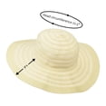 thumbnail image 4 of Womens Sun Hat w/ Floppy Brim, Straw Edge Foldable Gardening Hiking Beach Hat for Women, 4 of 7