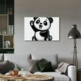 thumbnail image 2 of BCIIG Animal Panda Canvas Wall Art Cute Panda on Branches Picture Gallery Wrapped for Kids Room Nursery Bathroom Framed Artwork, 2 of 5