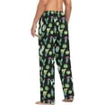 thumbnail image 6 of FREEAMG Cactus Pajama Pants for Men, Men's Separate Bottoms, Comfortable Sleep Lounge Pj Pants, 6 of 7