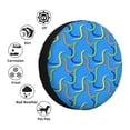 thumbnail image 4 of Honeii Colorful Snake Print Tire Covers, Waterproof Anti-UV Sun Snow Rain Tire Covers for Trailers, RV, Camper, SUV, Truck-16 inch, 4 of 6
