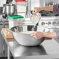 thumbnail image 2 of Fonteme Stainless Steel 16 QT Mixing Bowl | Home & Commercial Quality | Flat Bottom | Cooking, Baking, Meal Prep [1PK], 2 of 9