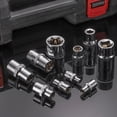 thumbnail image 6 of Uxcell E-Torx Socket 1/2" Drive E14 Star Socket 1.5" Length 6 Point Spline Sleeve, 6 of 7