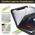 thumbnail image 4 of Carpeta de Archivos, Carpeta Ignífuga A4 de Gran Capacidad con Asa, Bolsa Plegable Impermeable Tipo Acordeón para Guardar Documentos., 4 of 5
