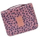 thumbnail image 3 of Neceser de viaje de gran capacidad con gancho para colgar, diseño de leopardo rosa, como se describe., 3 of 6