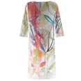 thumbnail image 3 of EQWLJWE Robes d'Été pour Femmes 2023 Mode Femmes Été Rétro Décontracté Chandail Imprimé Aguichant Robe à Manches Courtes, 3 of 4