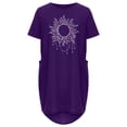 thumbnail image 4 of Robes d'Été pour Femmes Manches Courtes Décontractées T-Shirts Robe Imprimée Col Rond Confortable Longueur Genou avec Poches A1, 4 of 5