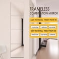 thumbnail image 3 of HWRETIE Adhesive Mirror Tiles - Frameless Removable Wall Mirror Stickers for Bedroom & Home Decor, 3 of 9