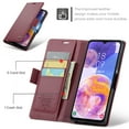 thumbnail image 5 of Case for Samsung Galaxy A13 4G Wallet Case, Retro PU Leather Flip Case with Magnetic Closure, [RFID Blocking] Card Holder and Kickstand for Men Women, TPU Shockproof Full Protective Case, Wine, 5 of 11