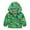 Green, variant on Kids' Stylish Cartoon Print Hooded Jacket Toddler Boys Girls Casual Jackets Printing Cartoon Hooded Outerwear Zipper Coats Long Sleeve Windproof Coats Toddler Baby Girls Boys Hooded Jacket