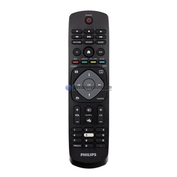 Logical Recollection exhaust Genuine Philips Smart TV Remote Control for 24PFL3603/F7 (REFURBISHED) -  Walmart.com