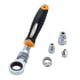 thumbnail image 1 of Conjunto de Lves de Trinquete de 5pcs 1/4 "3/8" 1/2 "Hardware Adaptador de Manga Sunnimix Llave de socket de trinquete, 1 of 8
