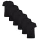 thumbnail image 1 of Bamboo basics Camiseta RUBEN para hombres, paquete de 6 - Camiseta interior, cuello redondo, camiseta simple Negro M (Medium), 1 of 3