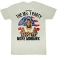 thumbnail image 1 of Mr. T Less Talk More Mohawk White Adult T-Shirt, 1 of 1