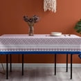 thumbnail image 2 of Tablecloth Elegant Printed Rectangle Table Cloth,Oblong Tablecloths Washable Wrinkle Free Retro Table Cover for Party Wedding Baby Shower Kitchen Dinning Tabletop Decor 60x84 in, 2 of 5
