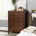 thumbnail image 4 of Pemberly Row 40" Classic Solid Wood 4-Drawer Bedroom Chest in Walnut, 4 of 12