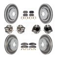 thumbnail image 1 of Transit Auto Front Rear Hub Bearings Assembly Coated Disc Brake Rotors and Semi-Metallic Pads Kit (10Pc) for Car 2017-2018 Dodge Charger RWD with 5.7L with 370mm Diameter Rotor - KBB-130166, 1 of 11