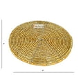 thumbnail image 5 of Prisha India Craft Golden Beaded Tea Cup Coasters, Set of 8, 5 of 5