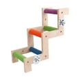 thumbnail image 2 of Bird Ladder Perch, Bird Perch Stand, Wood Birds Standing Chewing Toys, Parrot Climbing Ladder, Bird Cage Ladder for Parrots Conures Parakeets Style A, 2 of 10