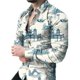 thumbnail image 3 of Camisas florales estilo playa hawaiano 2024 para hombre, camisa vintage con estampado 3D para hombre, camisa de manga larga con solapa y botón, primavera Y2k, 3 of 5