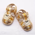 thumbnail image 3 of Baby Infant Boy Girl Sandals Newborn Cotton Non-Slip Soft Sole Sandals for Baby Boys Girls Open-Toe Outdoor Casual Summer First Walkers Shoes, 0-18M, 3 of 6