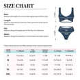 thumbnail image 4 of Kdxio Shark (2) Print Women's 2 Piece High Waisted Wrap Spaghetti Strap Summer Swimsuit Bikini Set-Medium, 4 of 7