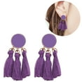 thumbnail image 4 of Boucles d'Oreilles pour Femmes Style Boho à Pampilles Charmantes Bijoux, 4 of 6