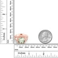 thumbnail image 3 of Gem Stone King 5.62 Ct Cushion Checkerboard Green Prasiolite 18K Rose Gold Plated Silver Ring (Size 5), 3 of 3