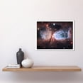 thumbnail image 2 of Hubble Space Telescope Image Bipolar Stellar Nursery Region S106 Nebula Forms Celestial Angel Wings In Bright Pink Red Blue Art Print Framed Poster Wall Decor 12x16 inch, 2 of 5