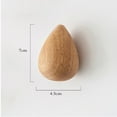 thumbnail image 5 of Coat Hook, Punch-free Wood Beech Water Drop Shape Hook, Rustic Coat Hanger Decorative Coat And Hat Hook for Coat, Scarf, Bag, Towel, Hat, 5 of 5