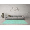 thumbnail image 3 of Ahgly Company Indoor Rectangle Solid Light Blue Modern Area Rugs, 5' x 7', 3 of 4