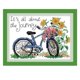 thumbnail image 2 of Kit de punto de cruz estampado Gloria con estampado de cactus 11CT 26x21cm, 2 of 9