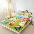 thumbnail image 4 of Manfei Western Farmhouse Chicken Bed Sheets,Cute Cow Sheep King Sheets,Farm Animal Pig Sheet Set For Girl Boy,Luxury Bedroom Decor,4 Pieces, 4 of 7
