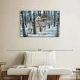 thumbnail image 2 of Elephant Stock Snow Shadows Wall Art - Horizontal Canvas Wall Art - Dining Room Wall Decor - Animal Canvas - Brown And Blue Decor By Gordon Semmens - 36" x 24", 2 of 8