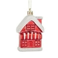 thumbnail image 4 of Vrorvz Christmas Decorations Christmas Ornaments Snow House Pendant Set Table Top Decor for Tree Indoor Decorative Christmas Village House Party Wedding Year Mini Ornament Gift Set Red, 4 of 5