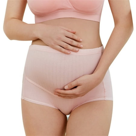 Bnwani Women s Underwear Underpants For Women Up to 30% off Cotton High Waist Maternity Panty Pink 4XL